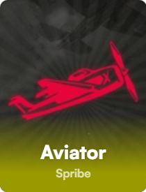 Game icon for Aviator with a red airplane in flight